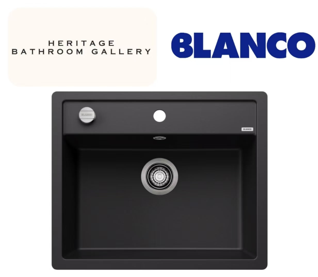 Blanco Dalago 6-F Sink (Black) Flush Mount Kitchen Sink