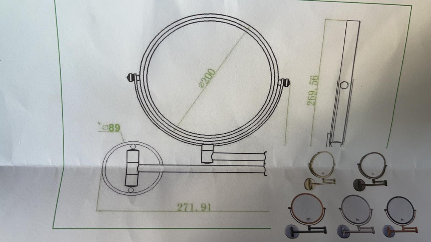 Aalto 114G Cosmetic Mirror