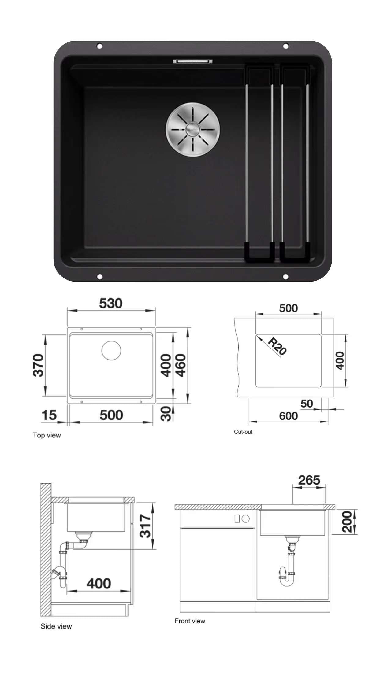 Blanco Etagon 500-U Undermount Kitchen Sinks