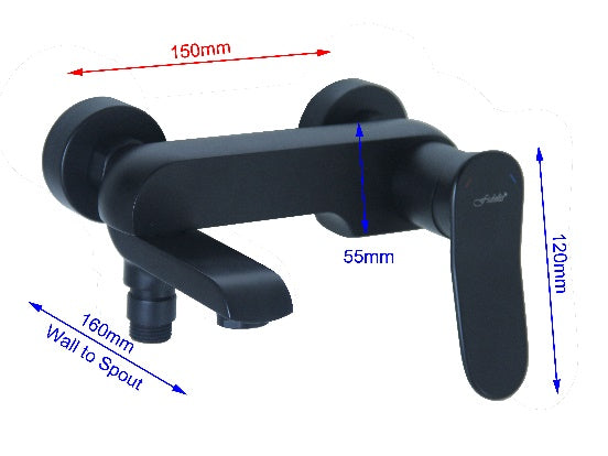 Fidelis FT-7104-BK Bath Shower Mixer