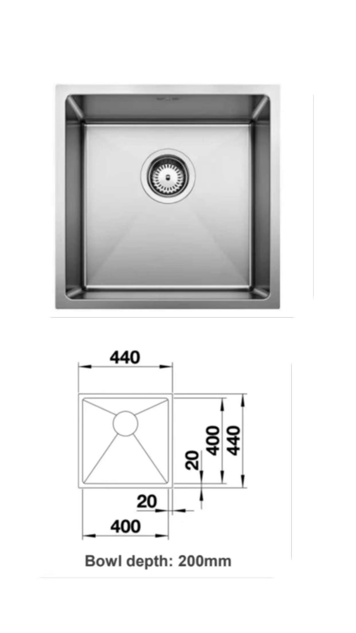 Blanco Quatrus R15 SUS304 Undermount Sink