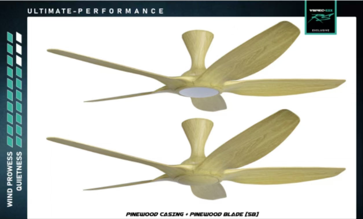 PO Cyclone Vspec III RS 5 Blade 48"/62" Ceiling Fan