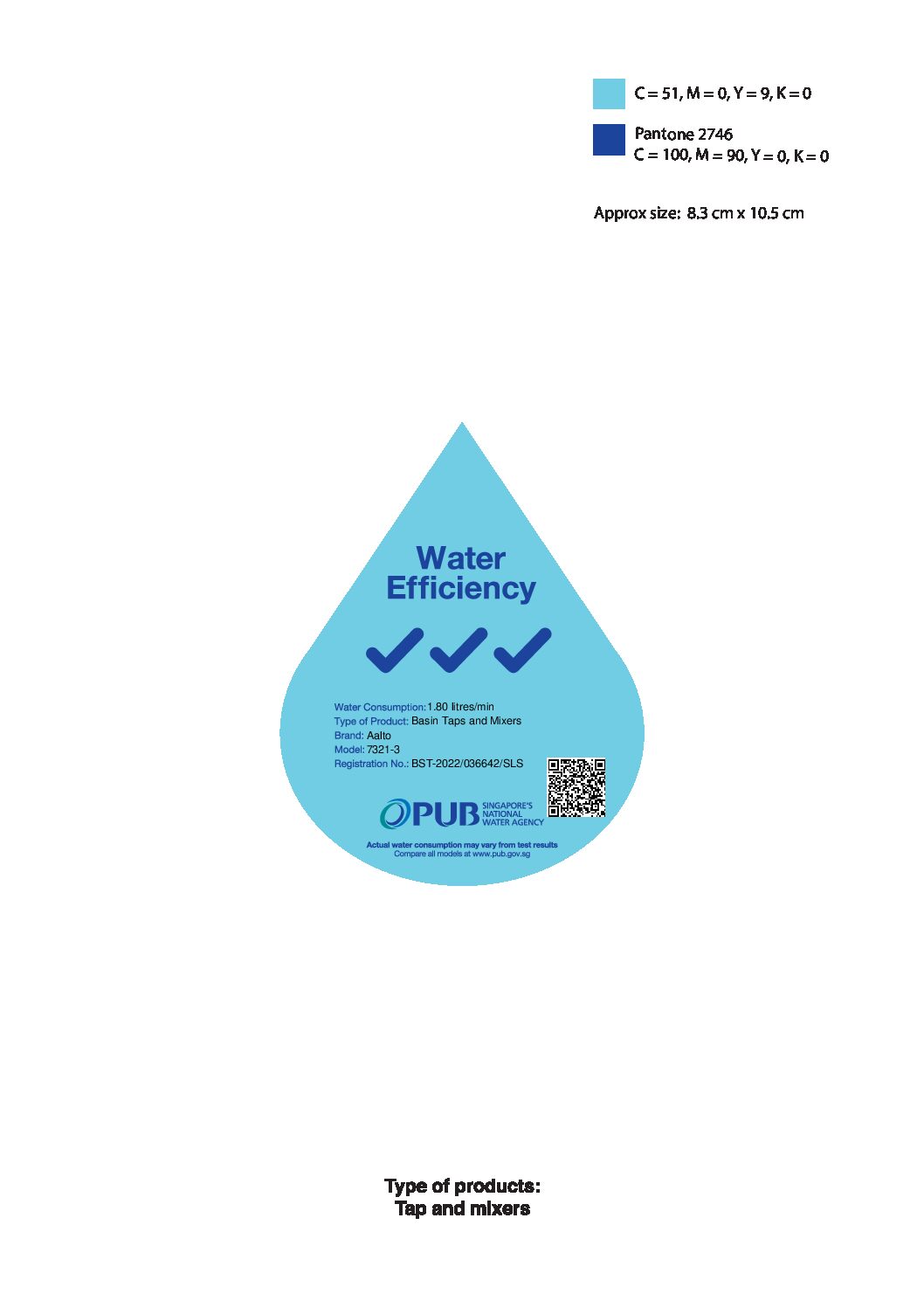 Aalto 7321BG Tall Basin Tap