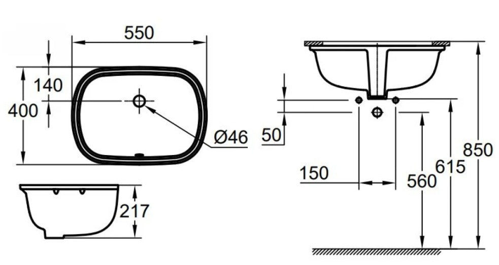 Grohe 101022SH00 Undermount Basin