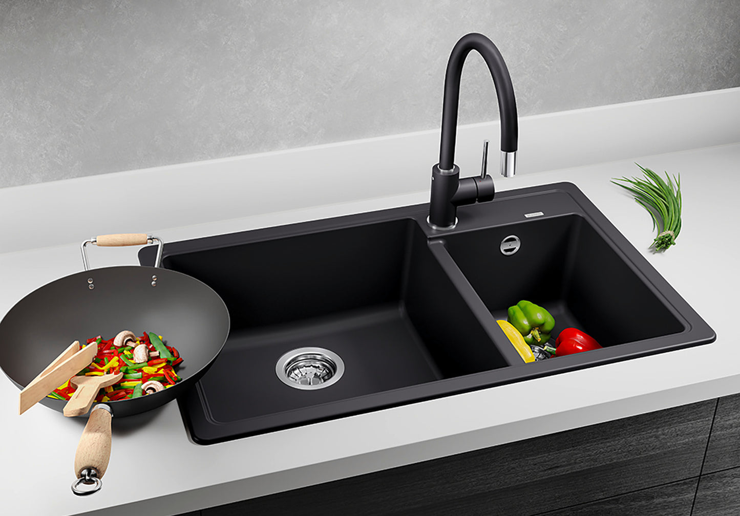 Blanco Legra 8 (Black) Top Mount Kitchen Sink