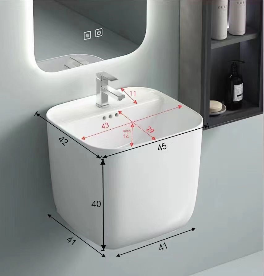 AALTO 8201 TOP /WALL HUNG BASIN