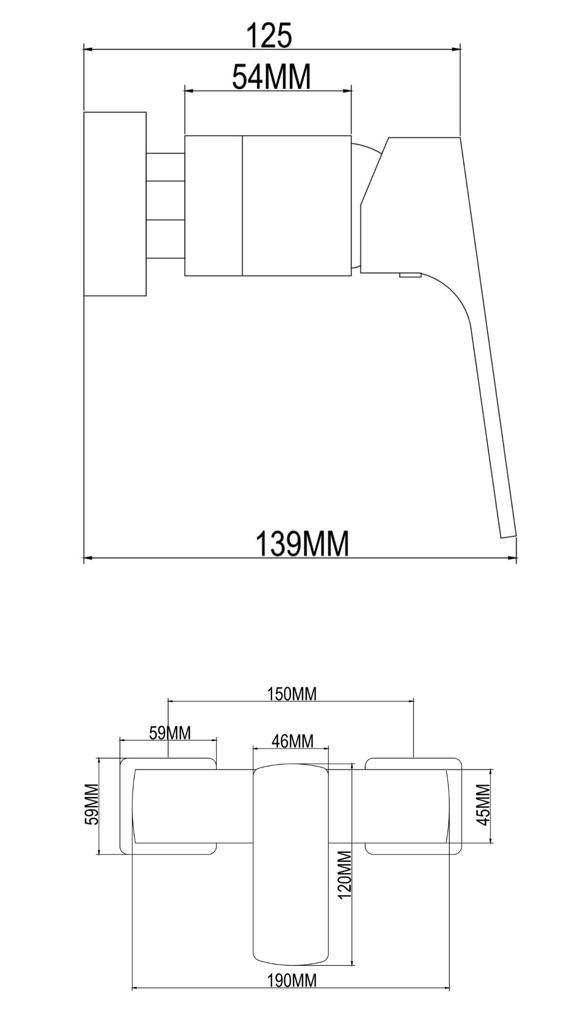 Aalto 8607GM Shower Mixer