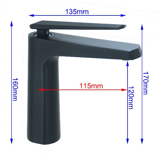 Fidelis FT-68K1C-BK Mixer Tap