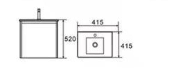 BARON A106 BASIN CABINET (42CM)