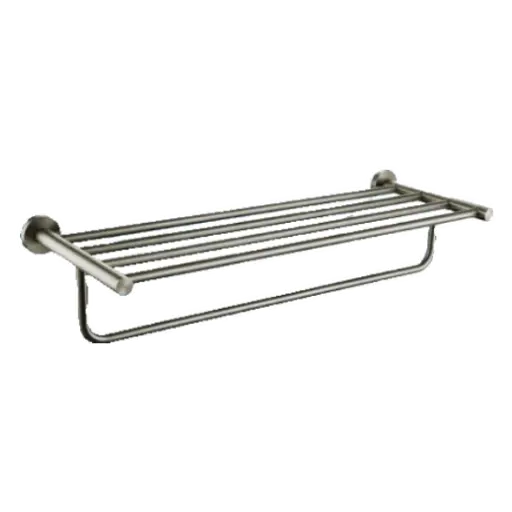Vera Brushed Nickel Towel Rack (61cm)