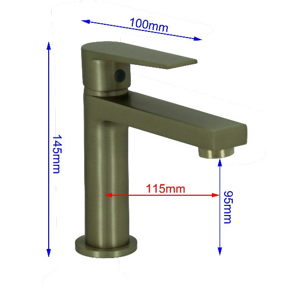 Fidelis FT-66A1C-HBG Short Basin Tap