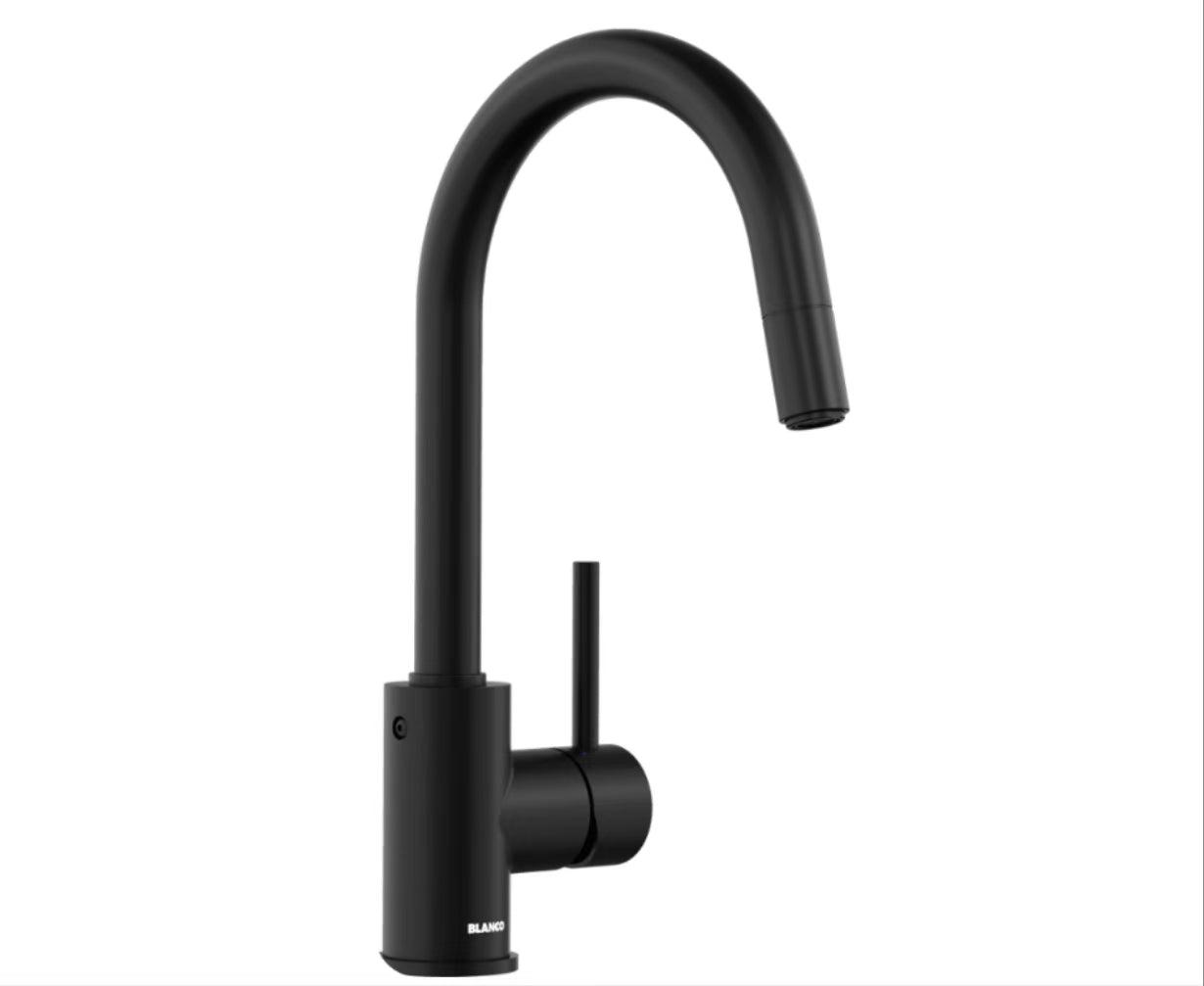 Blanco Mida-S Matt Black Pull Out Sink Mixer
