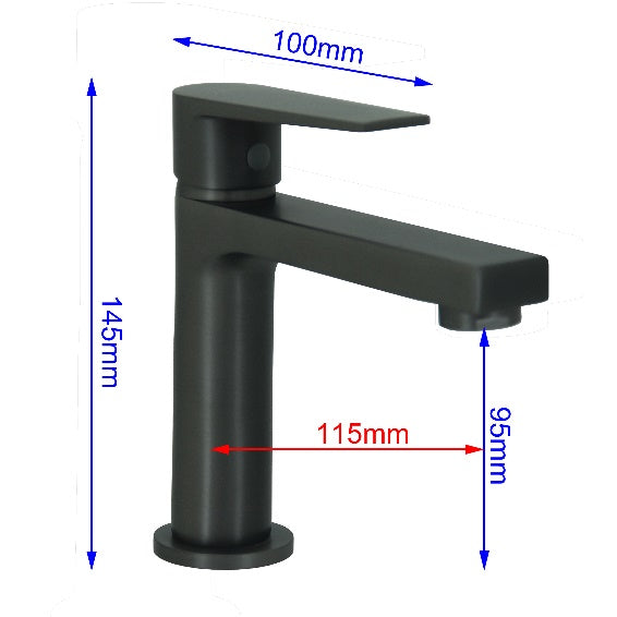 Fidelis FT-66A1C-HGM Short Basin Tap