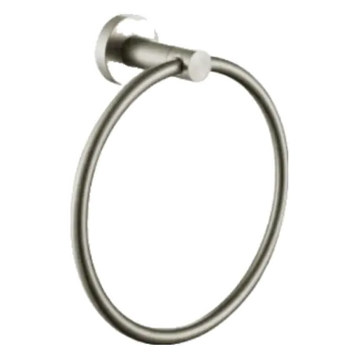 Vera Brushed Nickel Towel Ring