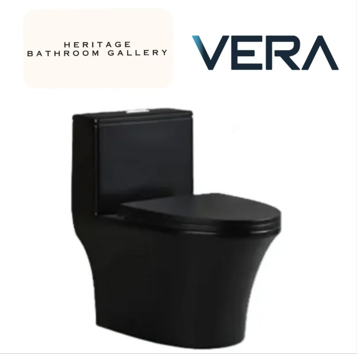 Vera A038T MB One-Piece Toilet Bowl (Tornado Flush)