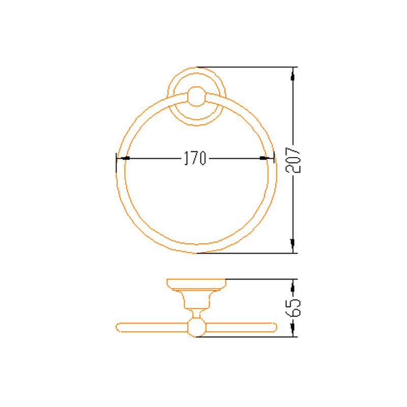 Aalto BEK20 Gold Towel Ring