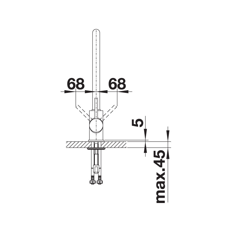 Blanco Mida-S XL Matt Black Pull Out Sink Mixer