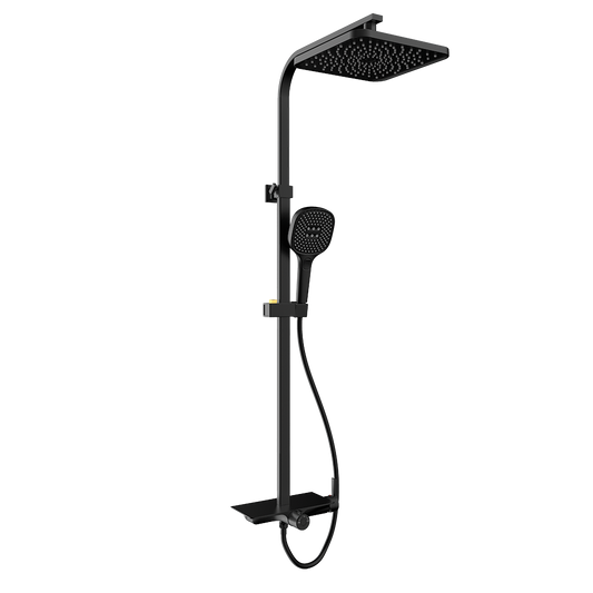 RUBINE RSC-DECKOS-F4-BK SERIES RAINSHOWER SET