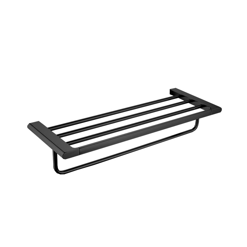 Aalto Matte Black Towel Rack (60cm)