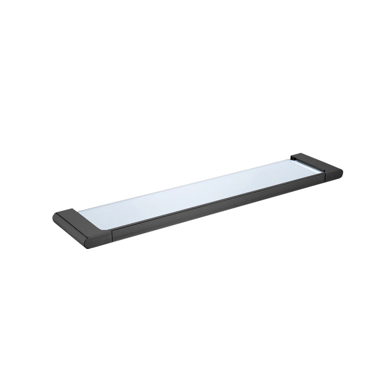 Aalto Matte Black Glass Shelf (57cm)