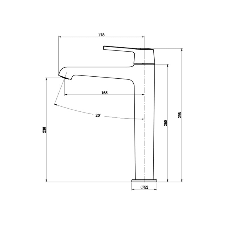 AALTO 2801GM TALL MIXER TAP