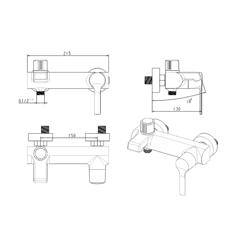 AALTO 2805 BATH-SHOWER MIXER