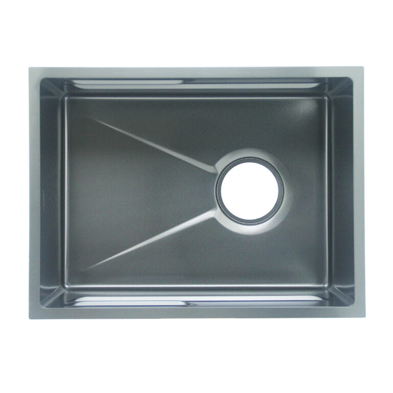 Fidelis Embossed Nano Black Kitchen Sinks (Undermount Sink)