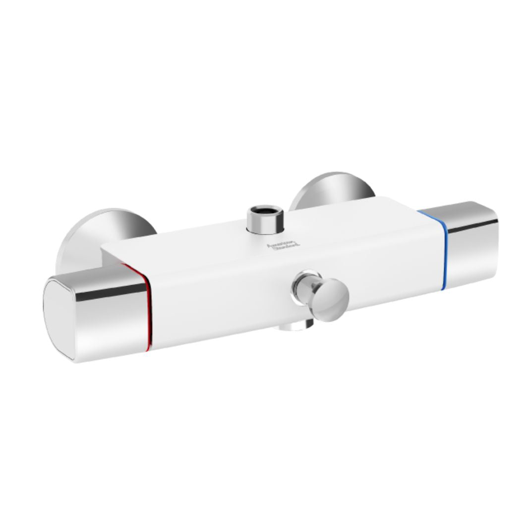 American Standard FFAS0715-604090BF0 Neo Modern Dual Handle Bath Mixer (White)