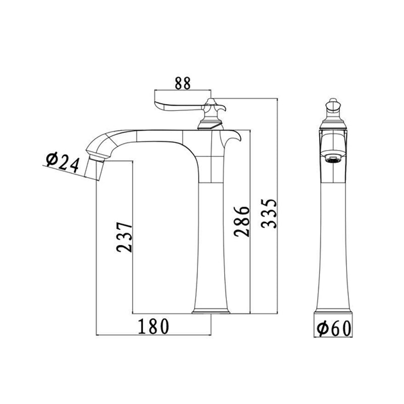 AALTO 1502CG TALL MIXER TAP