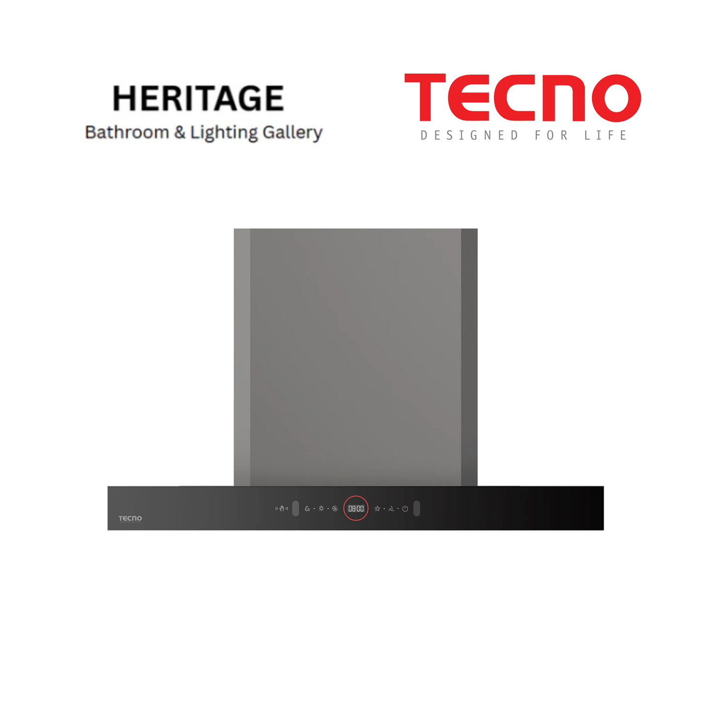 Tecno 90cm Ultra-High Suction Chimney Hood with Auto Clean