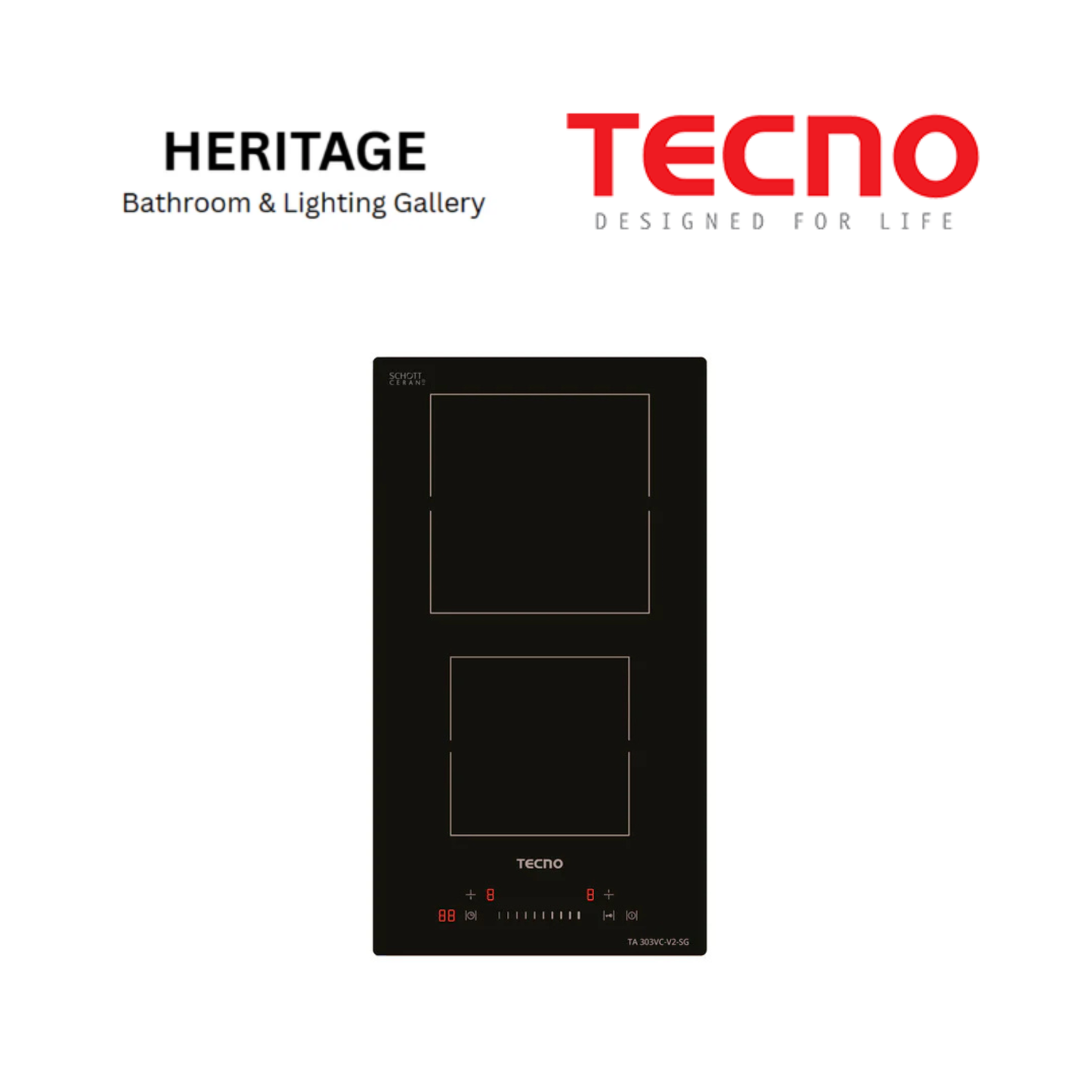 Tecno 30cm Vitro-ceramic Cooker Hob