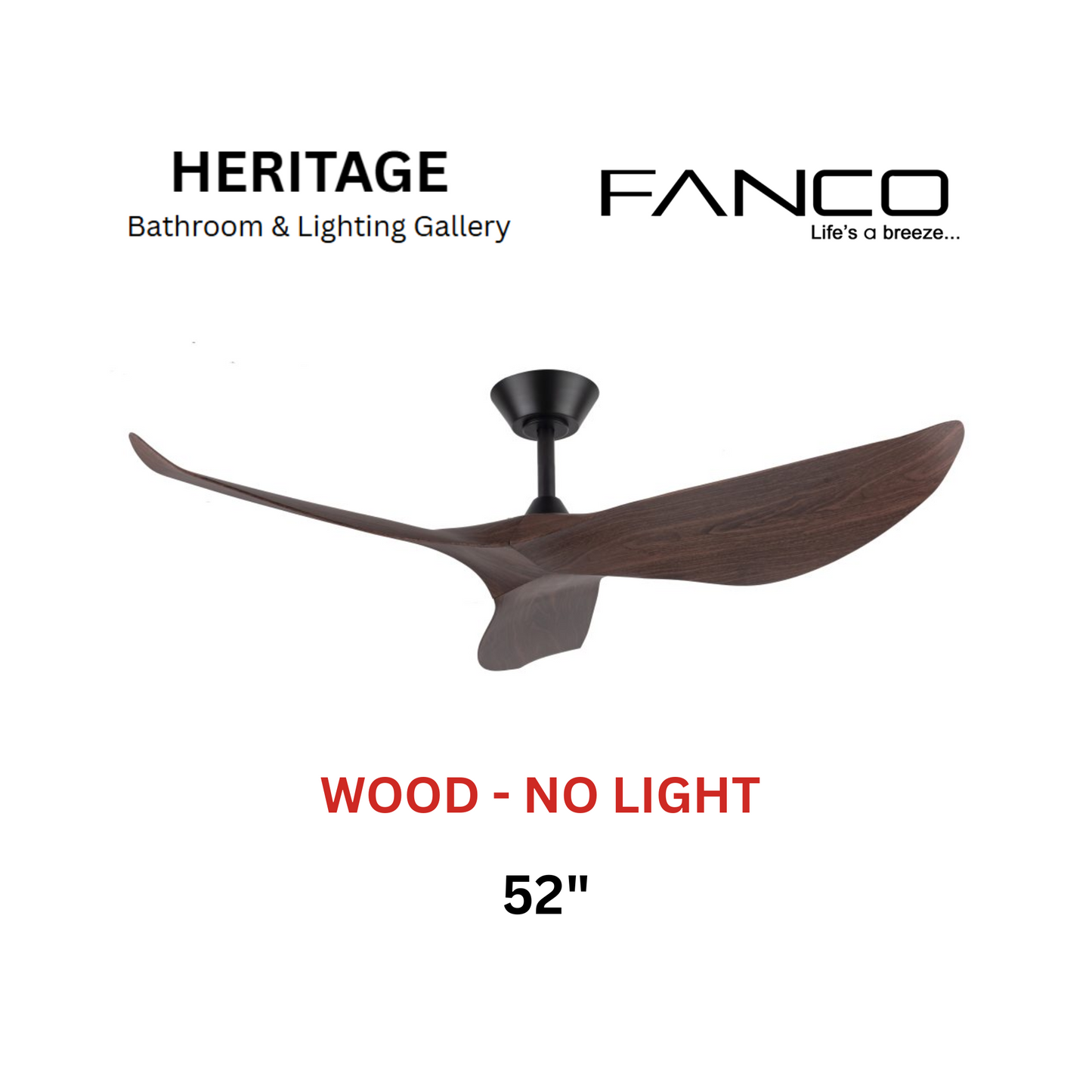 Fanco Huracan Wood Ceiling Fan