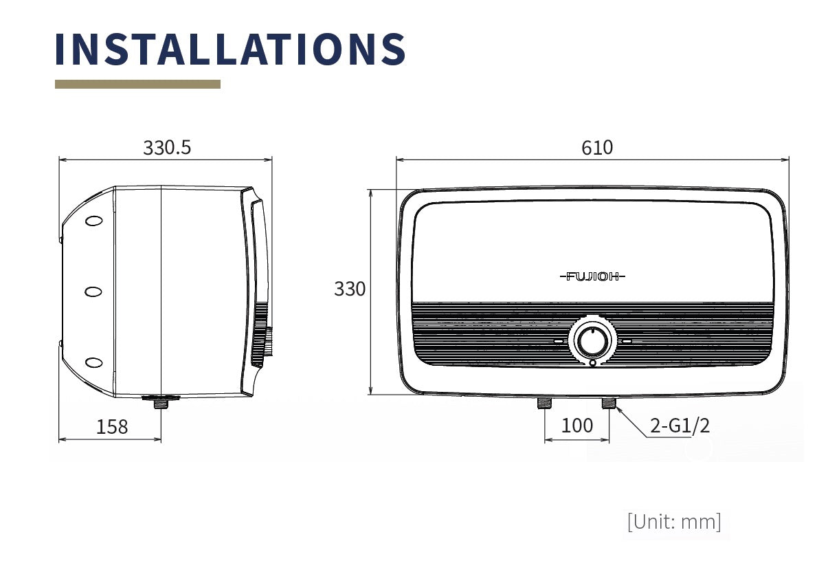 FUJIOH SLIM SERIES STORAGE HEATER (20L)