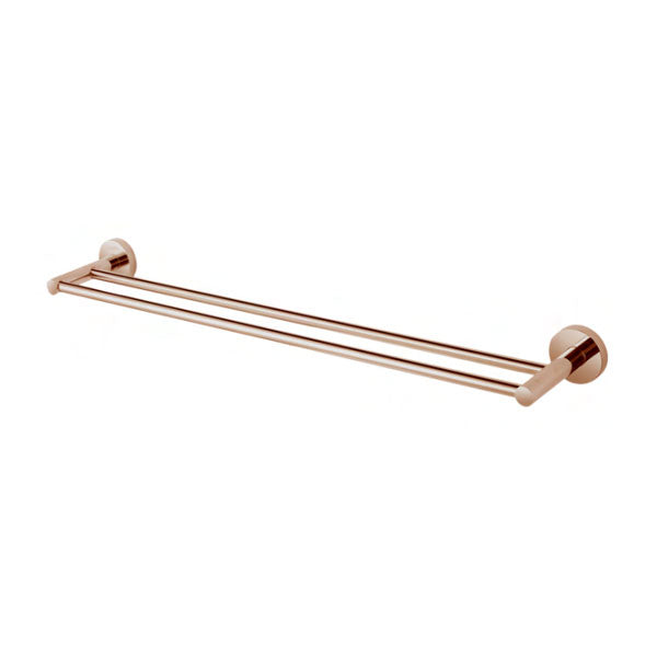 Aalto Rose Gold Double Towel Bar (64cm)