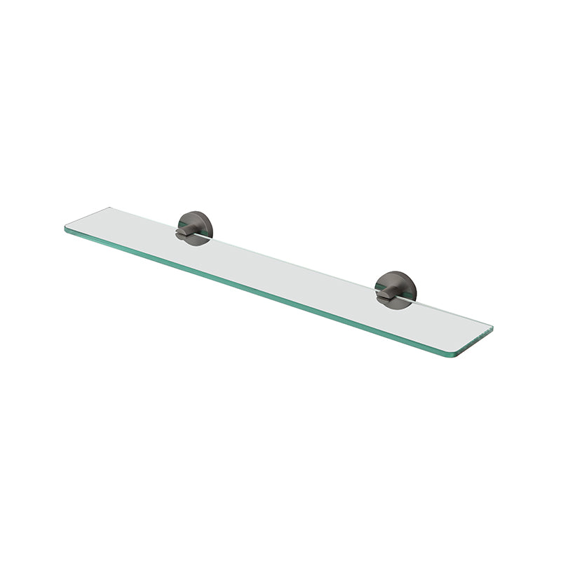 Aalto Gun Metal Glass Shelf (60cm)