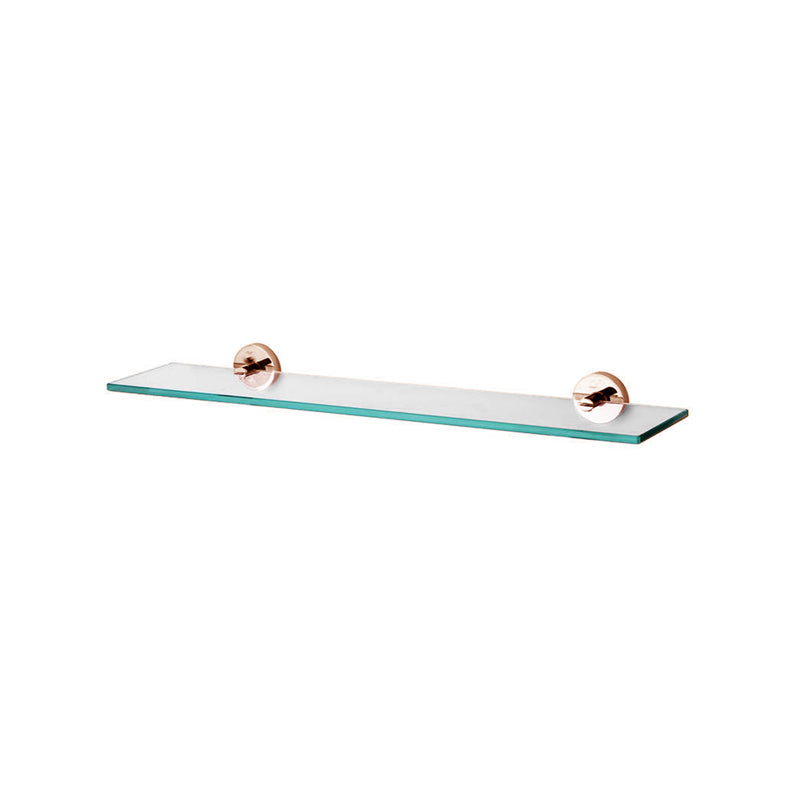 Aalto Rose Gold Glass Shelf (60cm)