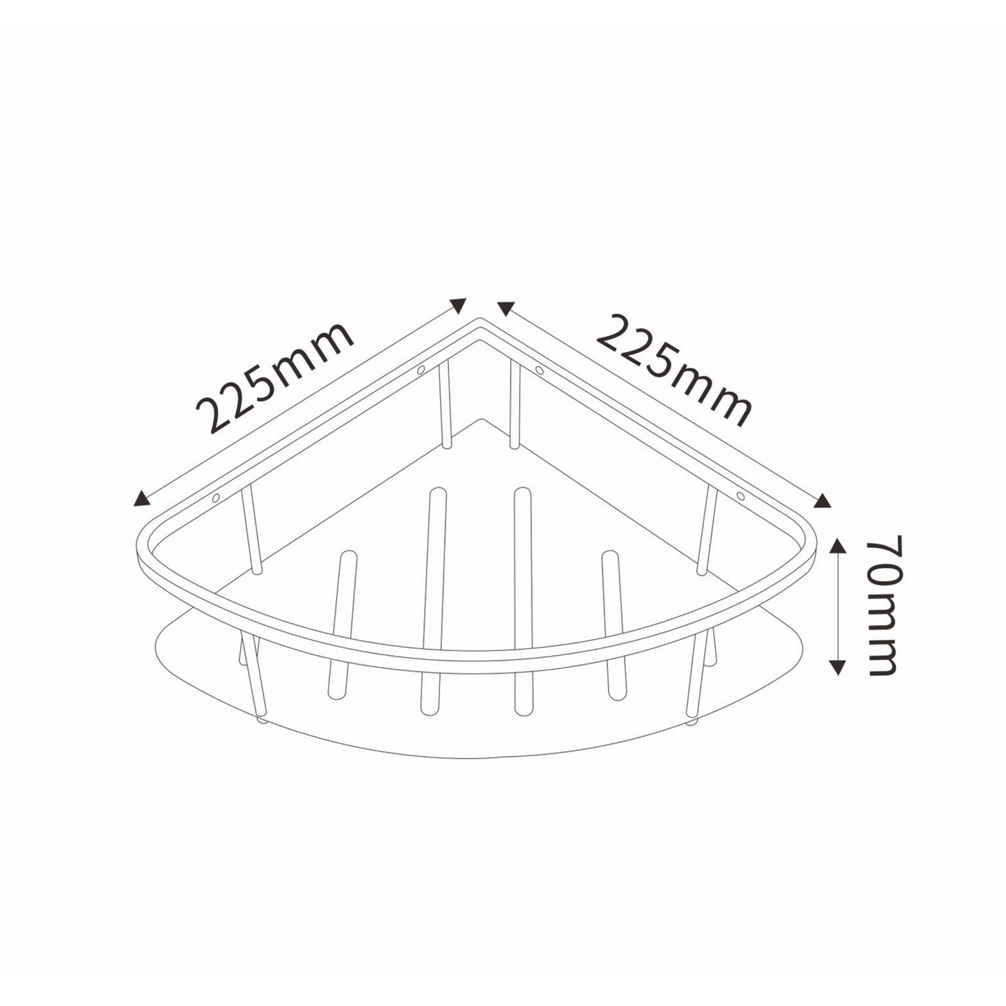 Aalto K3001 series corner basket
