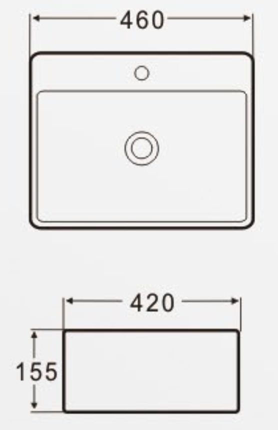 AALTO K406 WALL MOUNT/ TOP BASIN