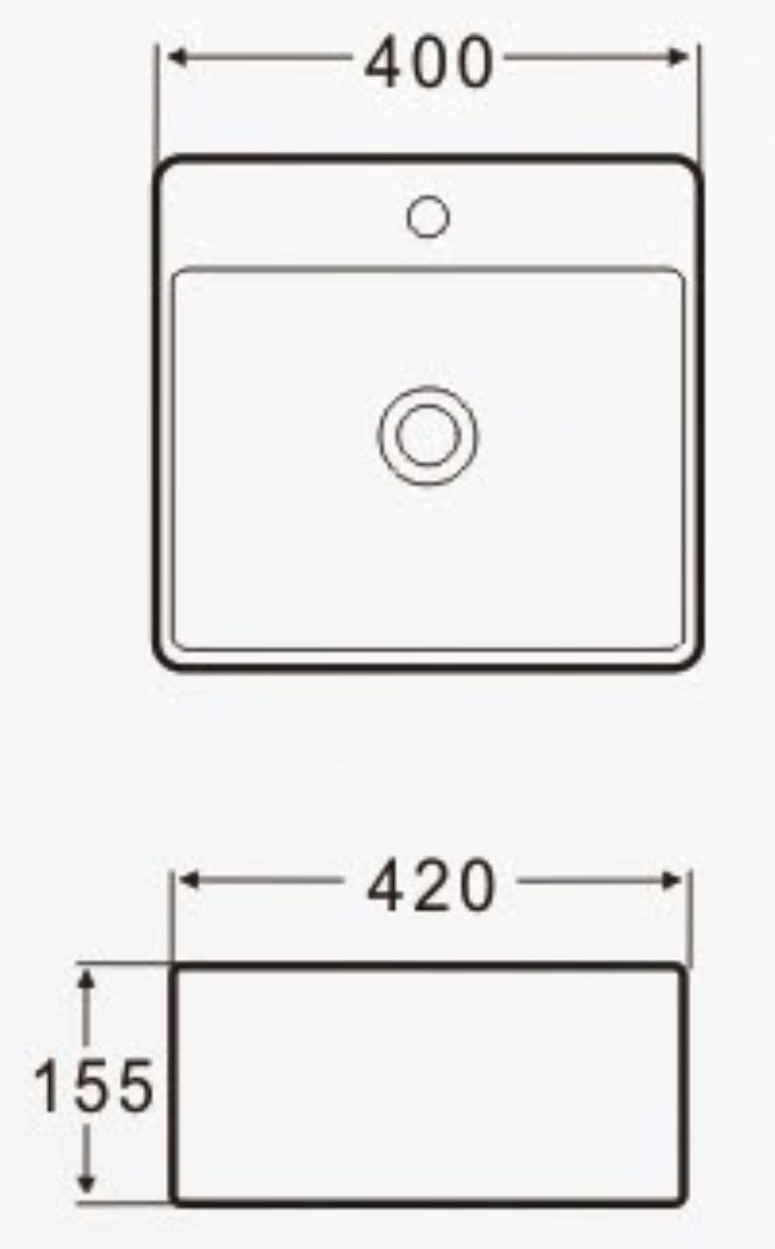 AALTO K407 WALL MOUNT/ TOP BASIN