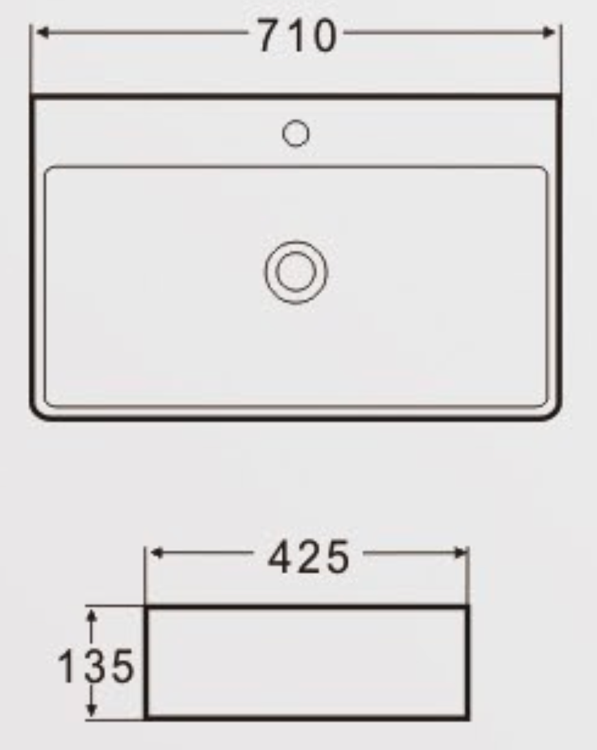 AALTO K427 WALL MOUNT/ TOP BASIN