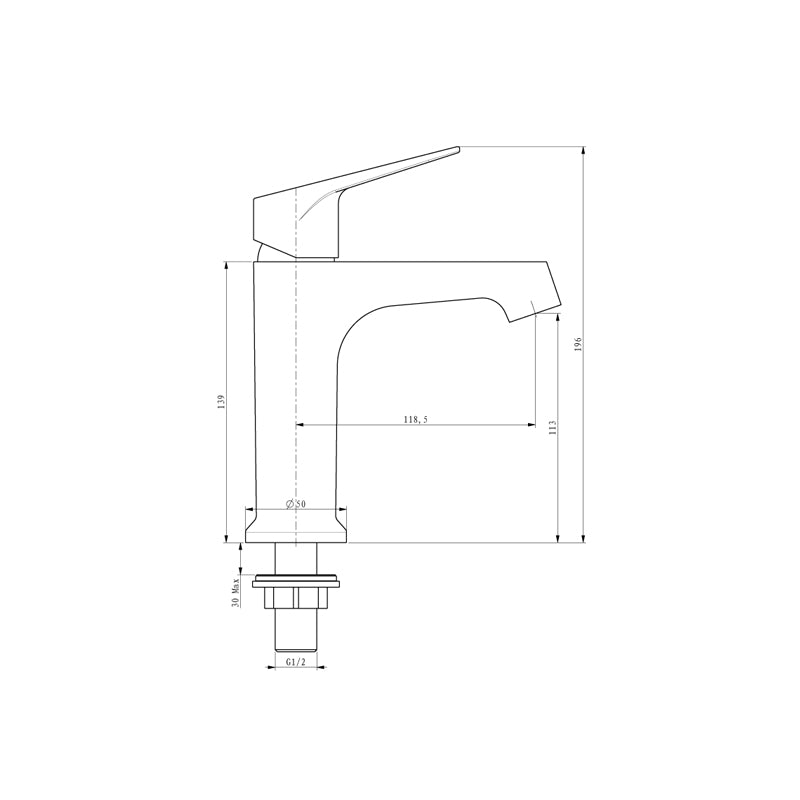 Aalto 9212S Basin Tap