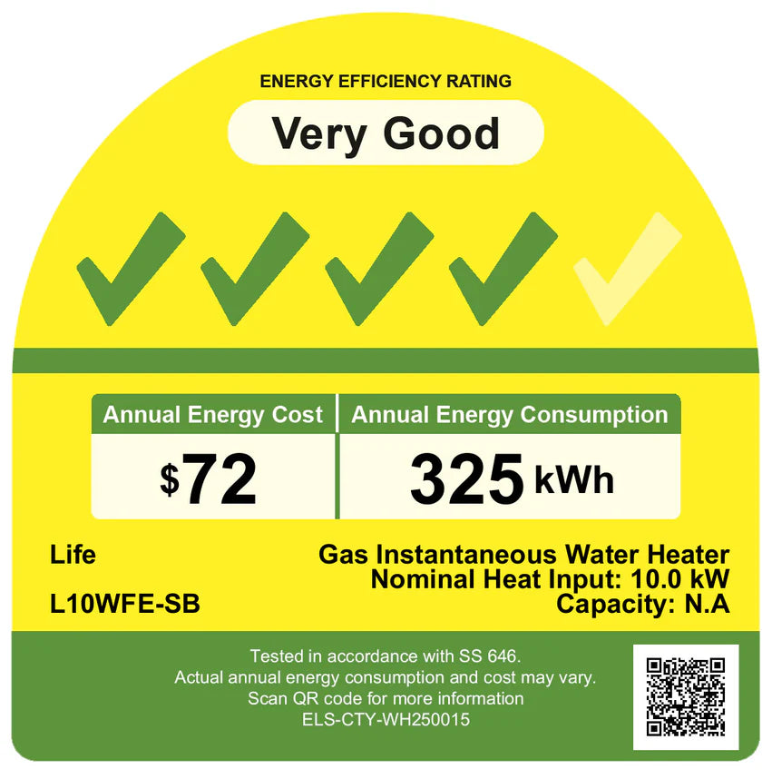 Life by City Energy L10WFE - Cool Green Gas Heater
