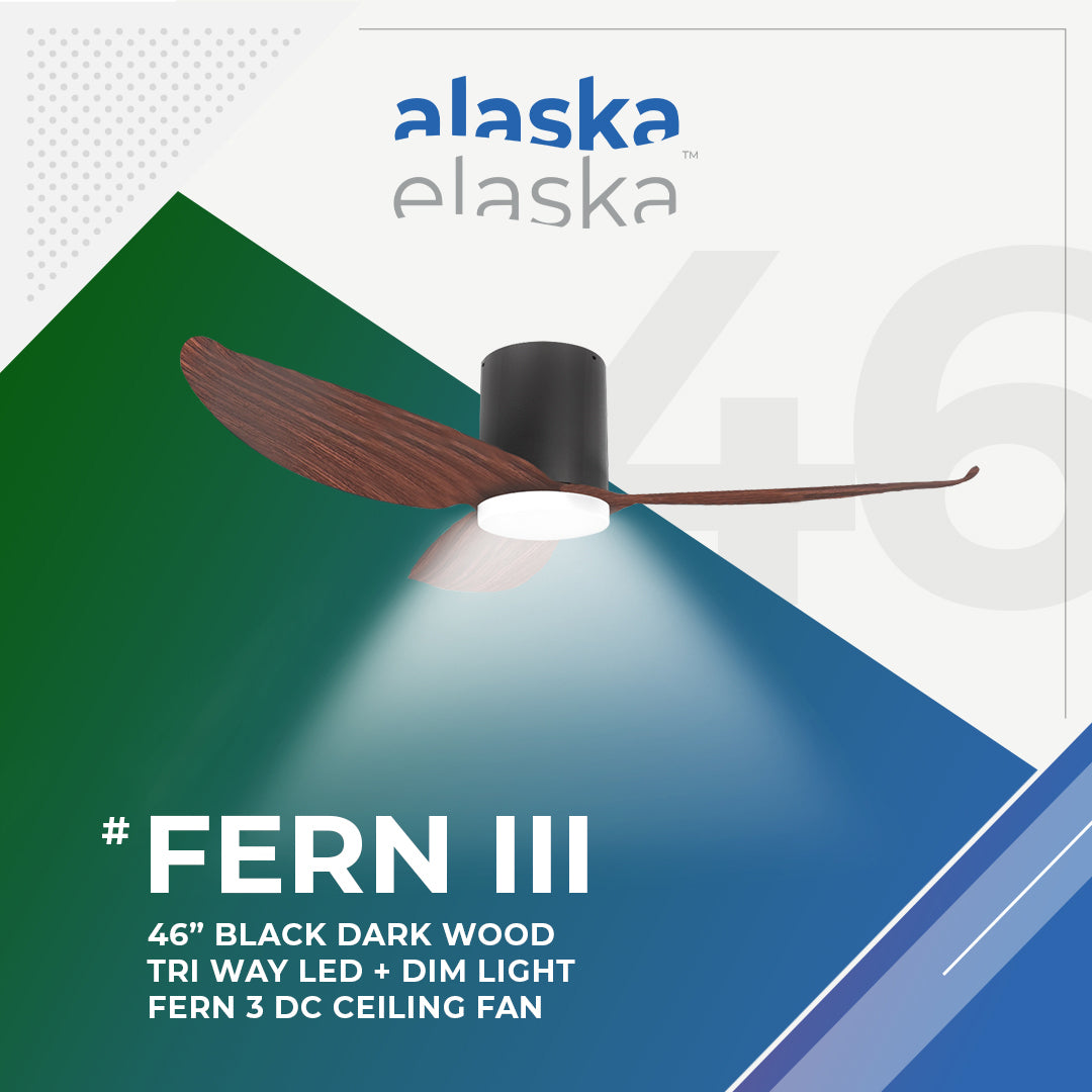 Alaska Fern III 46"/56" Ceiling Fan With 20W LED RGB