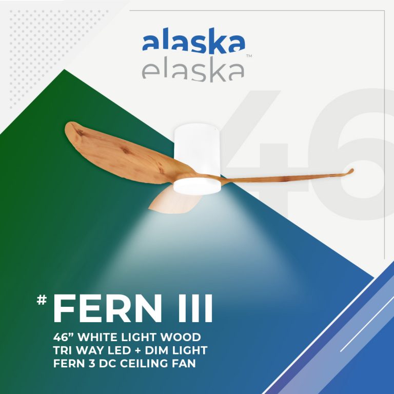 Alaska Fern III 46"/56" Ceiling Fan With 20W LED RGB