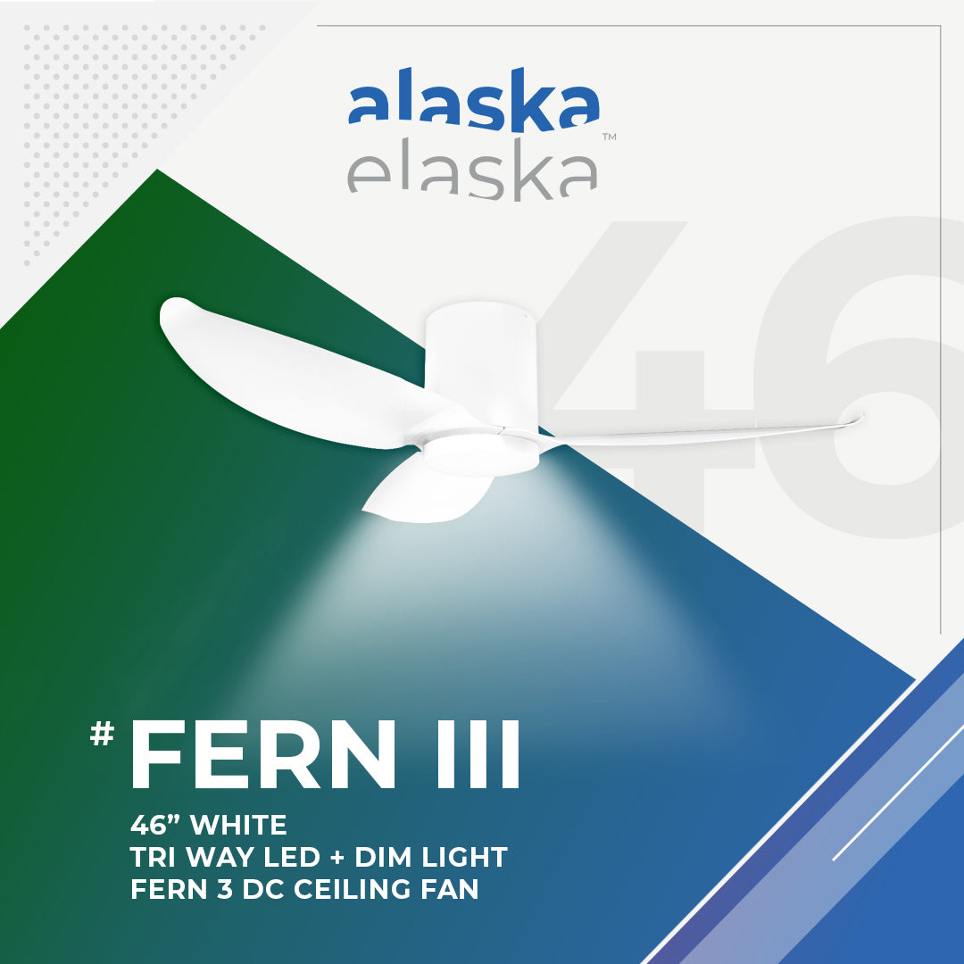 Alaska Fern III 46"/56" Ceiling Fan With 20W LED RGB