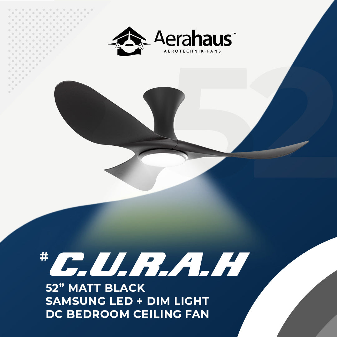 Alaska CURAH 52″ Ceiling Fan With 20W LED RGB