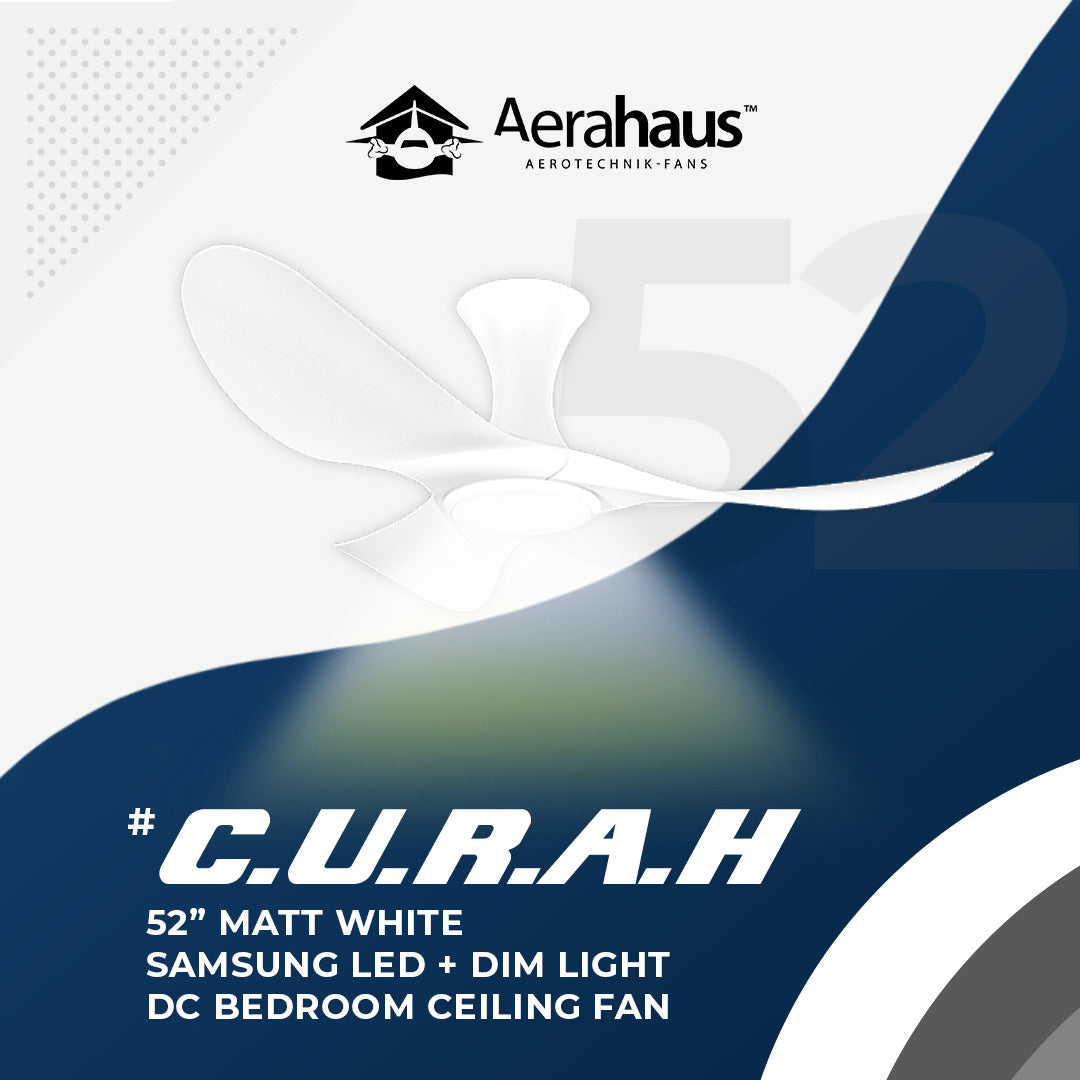 Alaska CURAH 52″ Ceiling Fan With 20W LED RGB