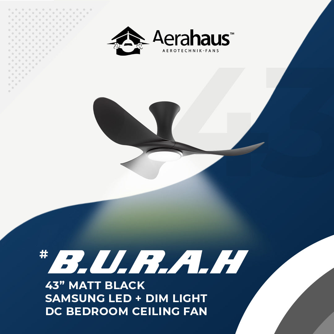 Alaska Burah 43" Ceiling Fan With 20W LED RGB