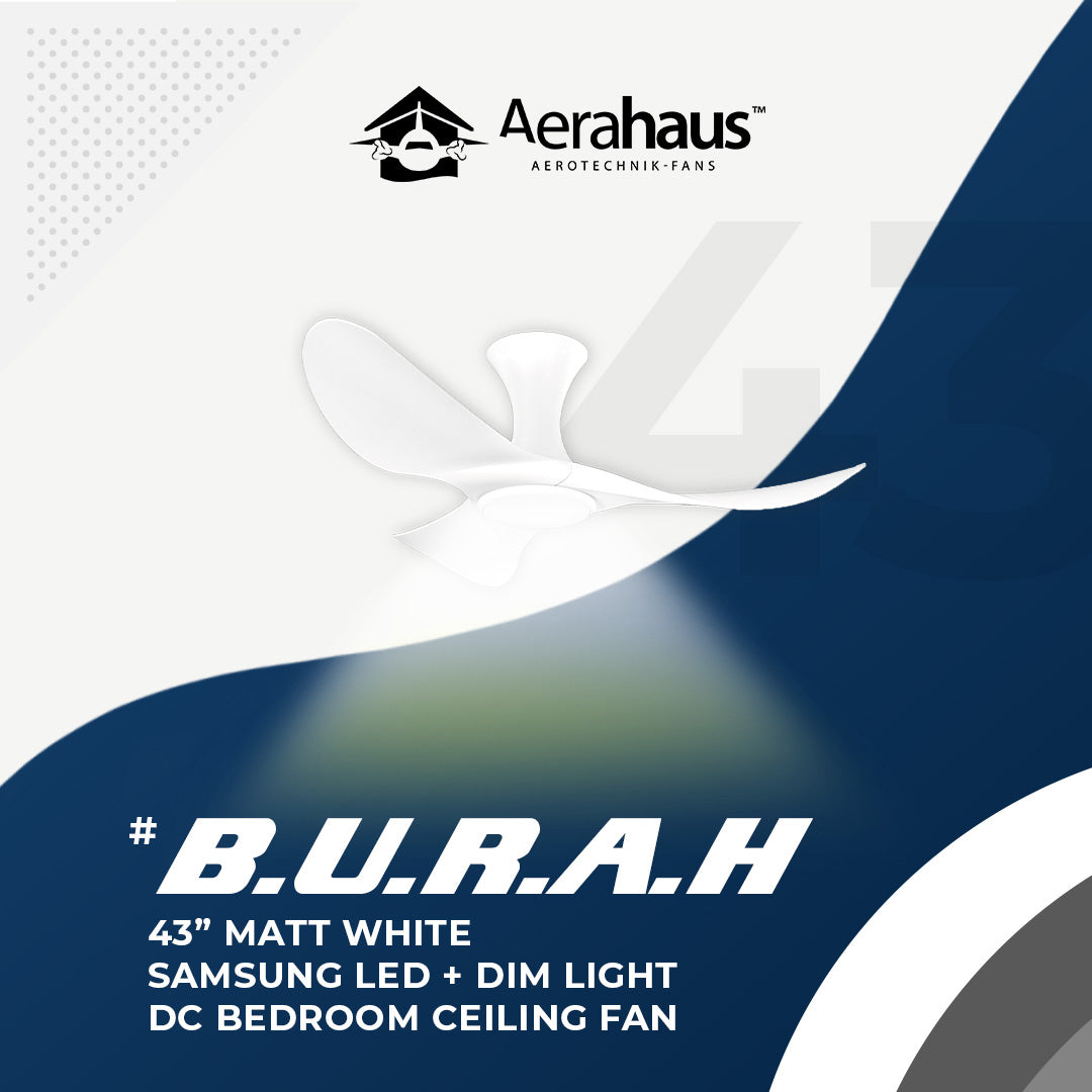Alaska Burah 43" Ceiling Fan With 20W LED RGB
