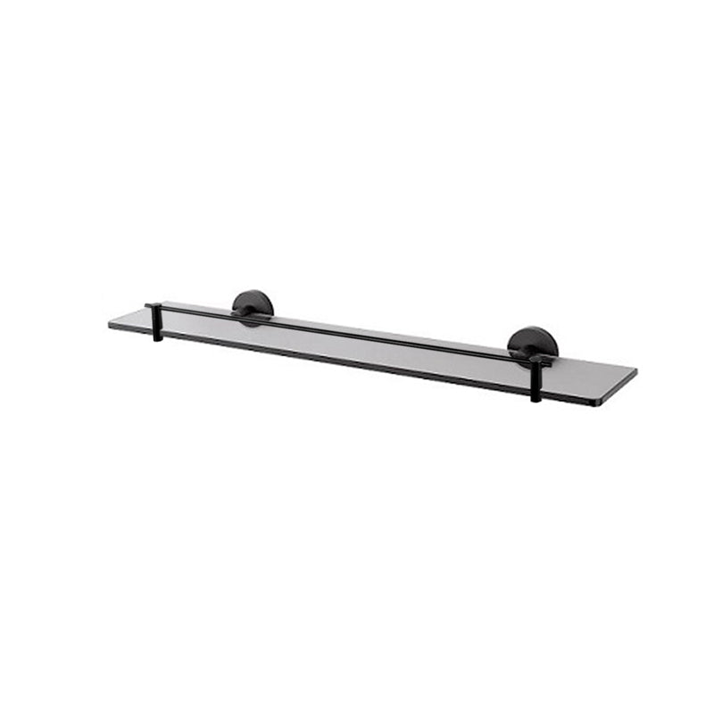 Aalto Matte Black Glass Shelf (60cm)